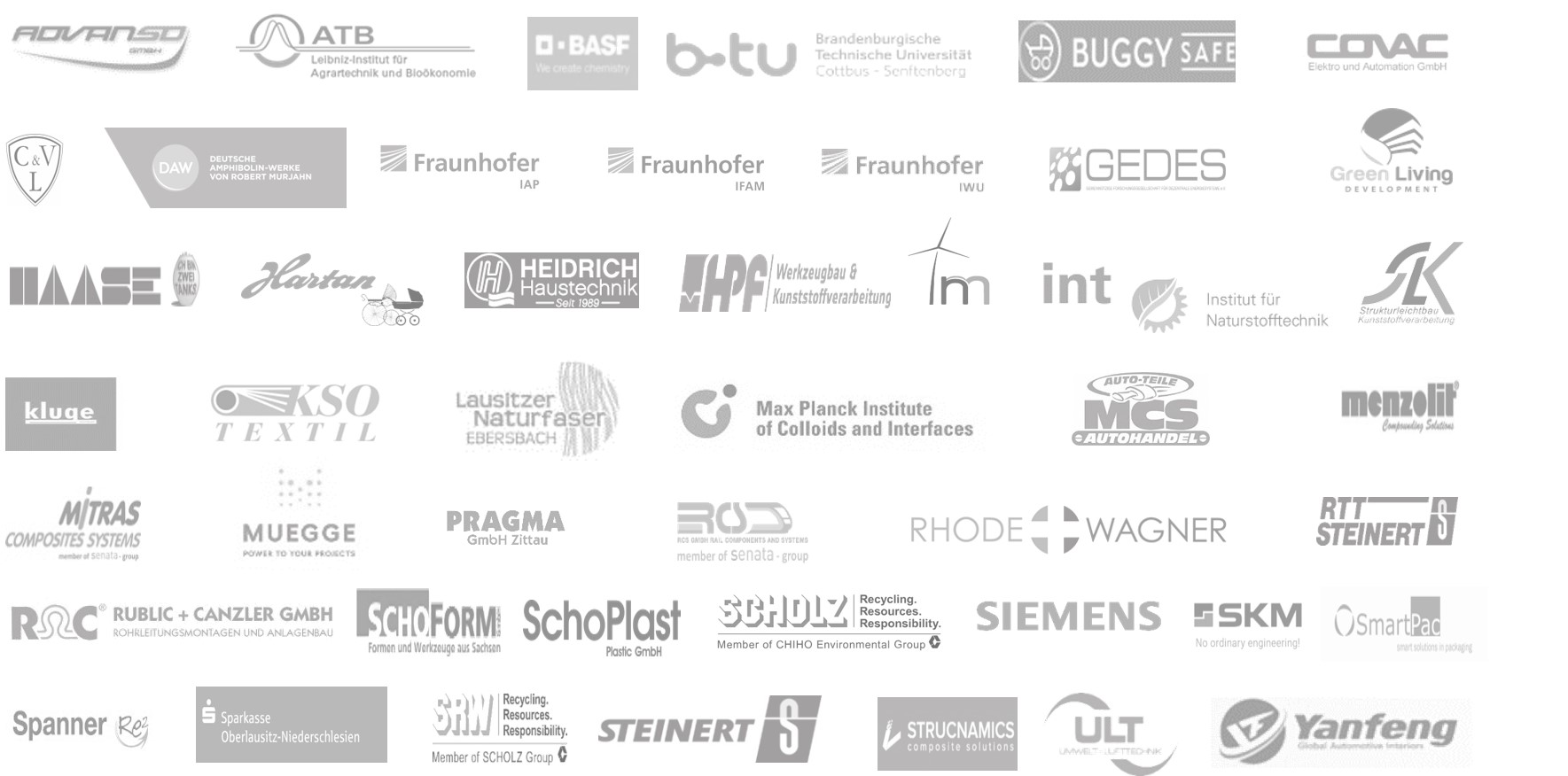 Logos der Partnerunternehmen und Partnerinstitutionen von LaNDER³