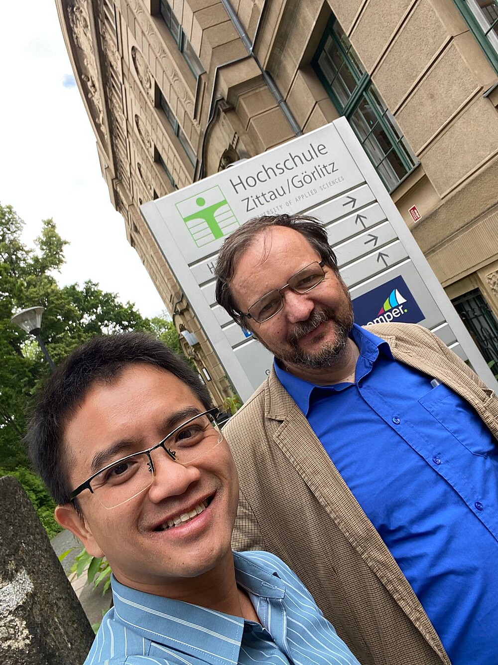 David Sauer mit dem vietnamesischen Gast